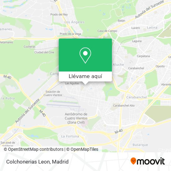 Mapa Colchonerias Leon