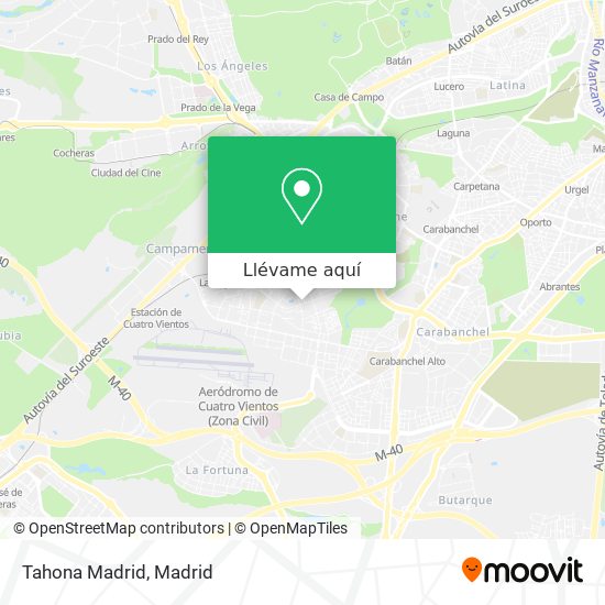 Mapa Tahona Madrid