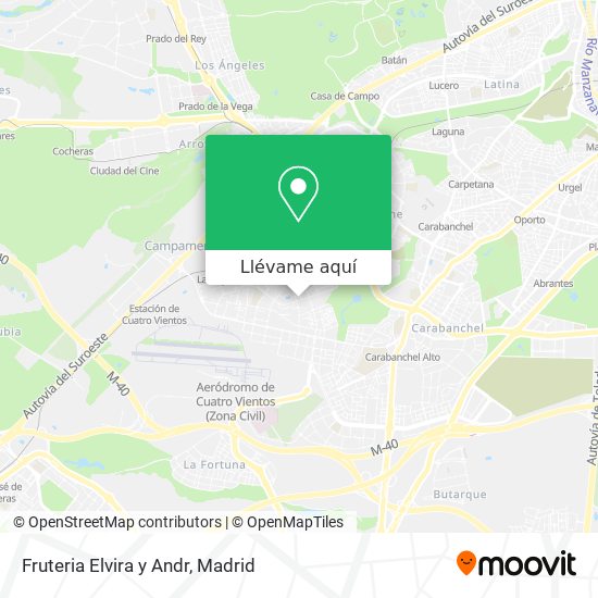 Mapa Fruteria Elvira y Andr