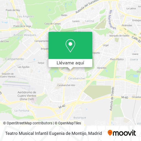 Mapa Teatro Musical Infantil Eugenia de Montijo