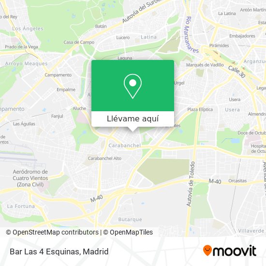 Mapa Bar Las 4 Esquinas
