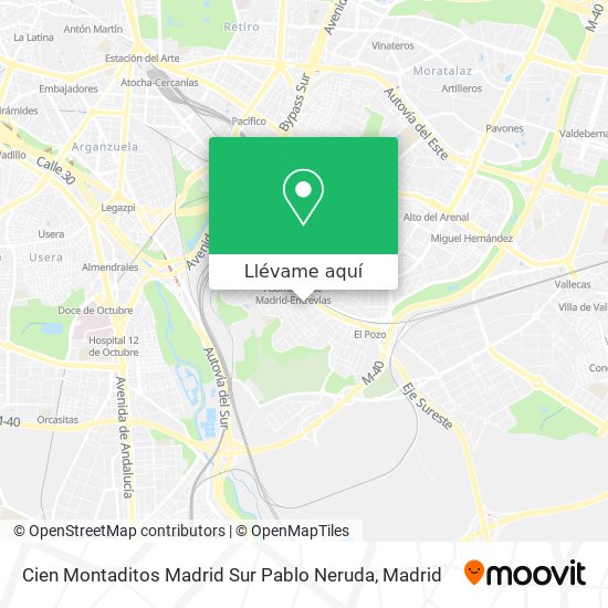 Mapa Cien Montaditos Madrid Sur Pablo Neruda