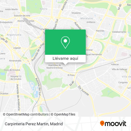 Mapa Carpinteria Perez Martin