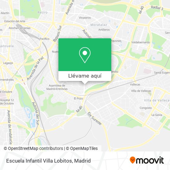 Mapa Escuela Infantil Villa Lobitos