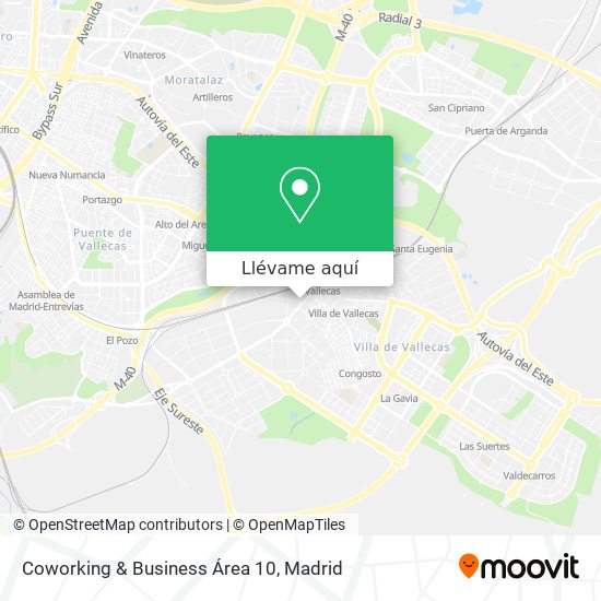Mapa Coworking & Business Área 10