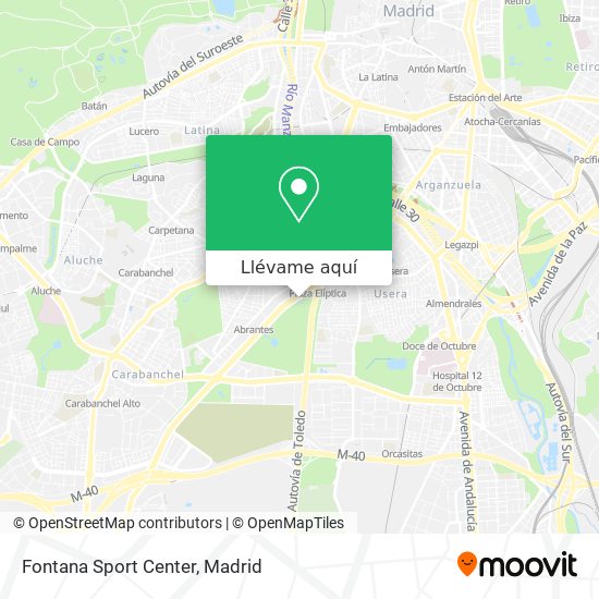 Mapa Fontana Sport Center