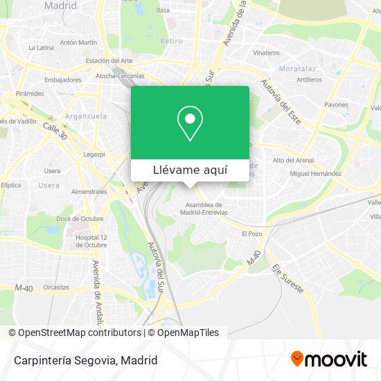 Mapa Carpintería Segovia