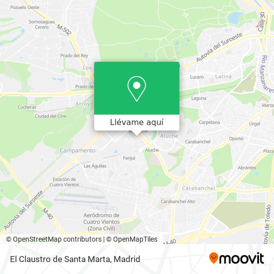 Mapa El Claustro de Santa Marta