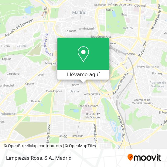 Mapa Limpiezas Rosa, S.A.