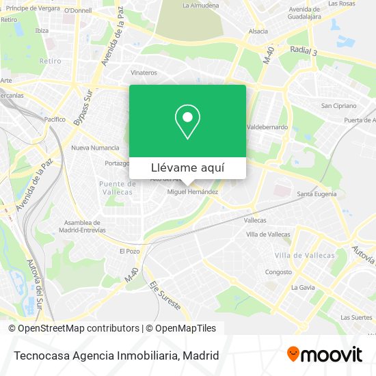 Mapa Tecnocasa Agencia Inmobiliaria