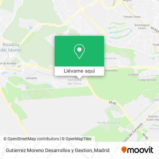 Mapa Gutierrez Moreno Desarrollos y Gestion