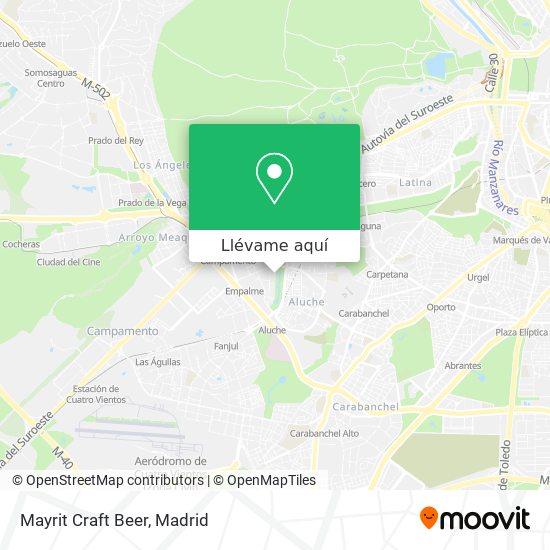 Mapa Mayrit Craft Beer