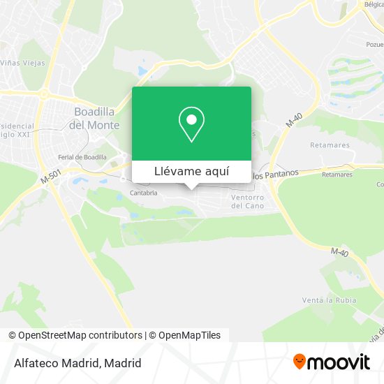 Mapa Alfateco Madrid
