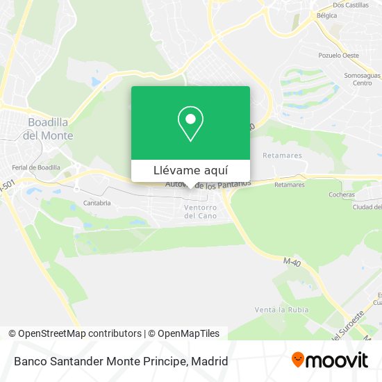 Mapa Banco Santander Monte Principe