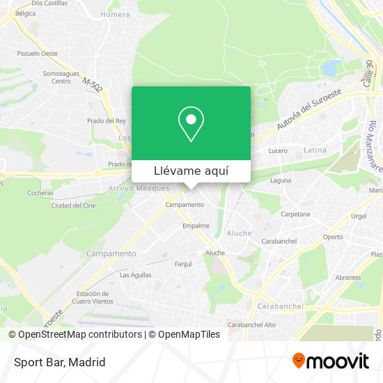 Mapa Sport Bar