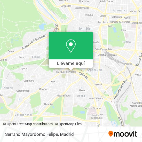 Mapa Serrano Mayordomo Felipe