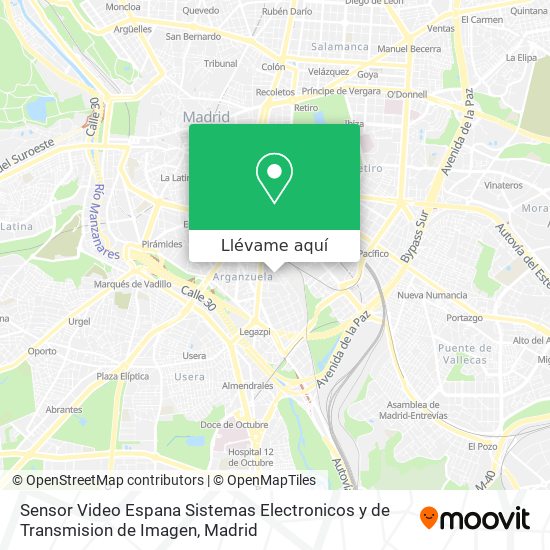 Mapa Sensor Video Espana Sistemas Electronicos y de Transmision de Imagen