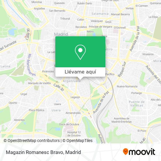 Mapa Magazin Romanesc Bravo