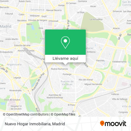 Mapa Nuevo Hogar Inmobiliaria