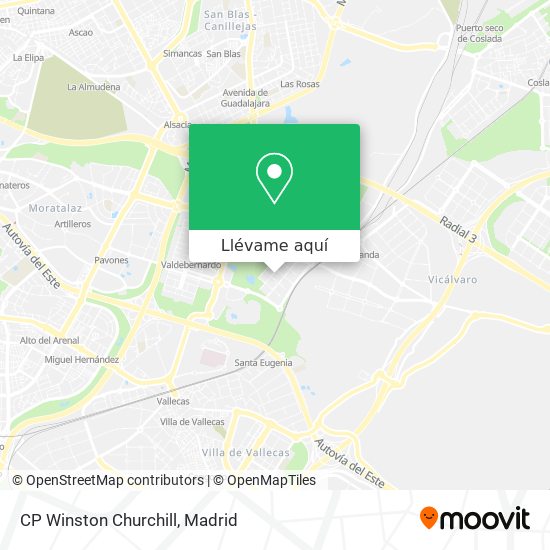 Mapa CP Winston Churchill