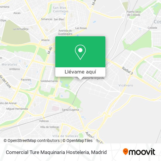 Mapa Comercial Ture Maquinaria Hosteleria