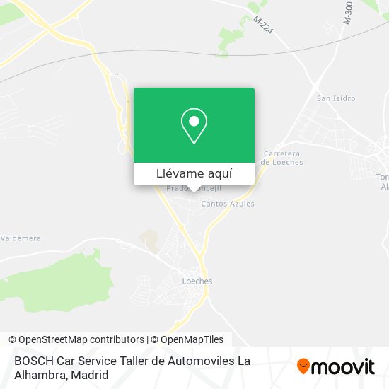 Mapa BOSCH Car Service Taller de Automoviles La Alhambra