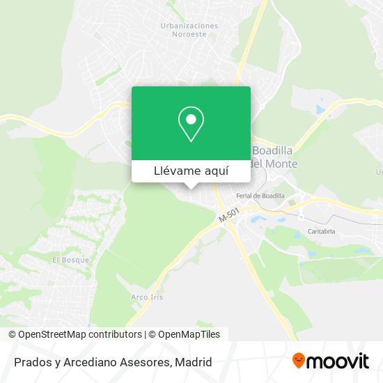 Mapa Prados y Arcediano Asesores