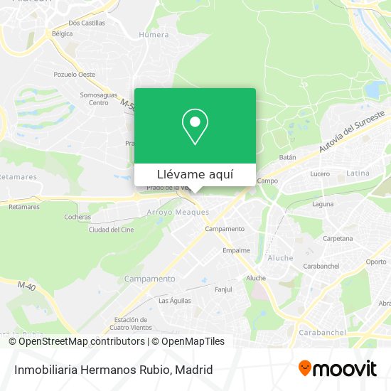 Mapa Inmobiliaria Hermanos Rubio