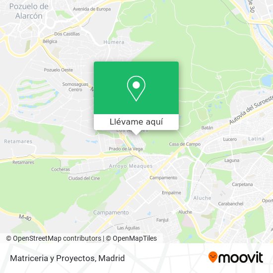 Mapa Matriceria y Proyectos