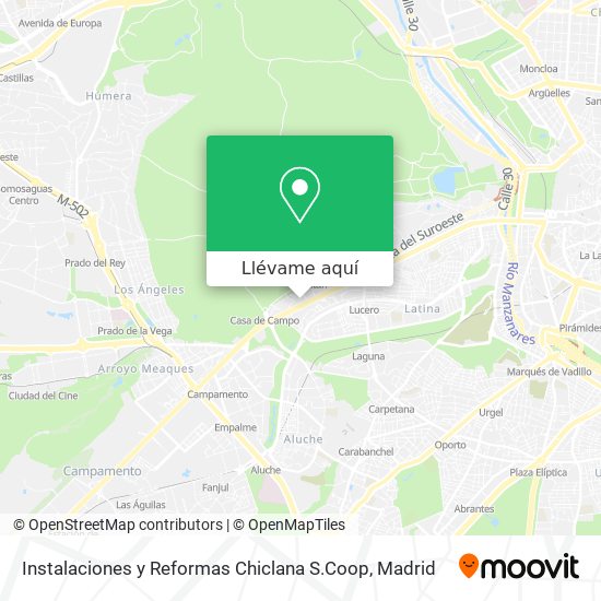 Mapa Instalaciones y Reformas Chiclana S.Coop