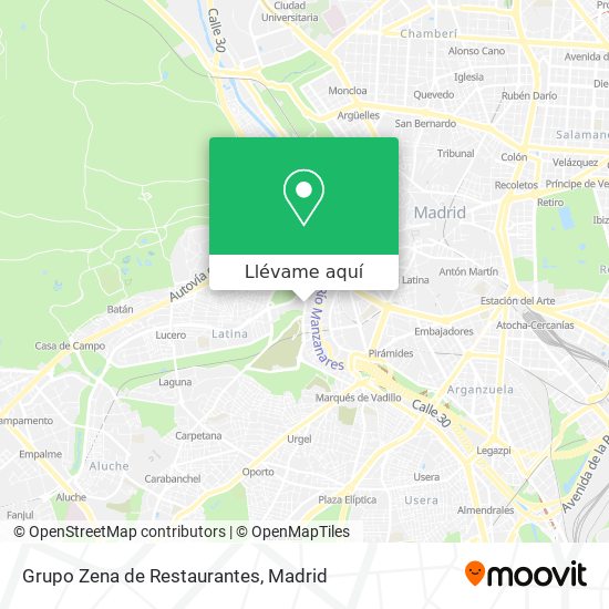 Mapa Grupo Zena de Restaurantes