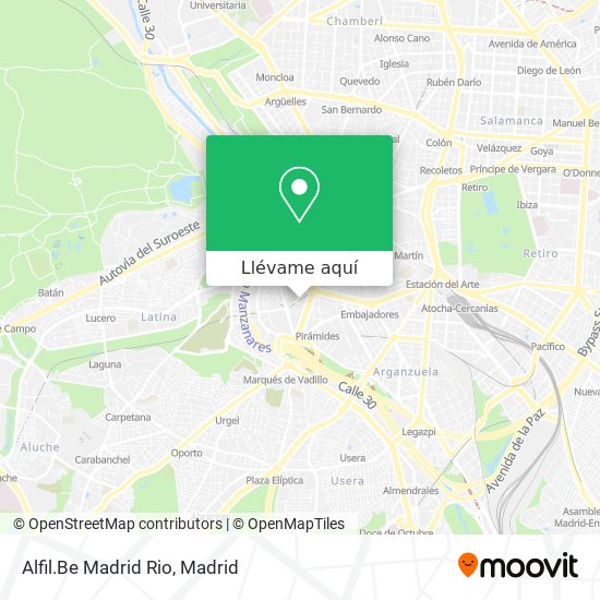 Mapa Alfil.Be Madrid Rio