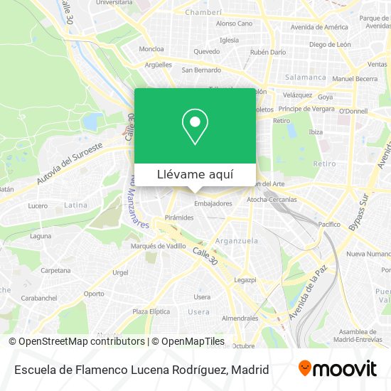 Mapa Escuela de Flamenco Lucena Rodríguez