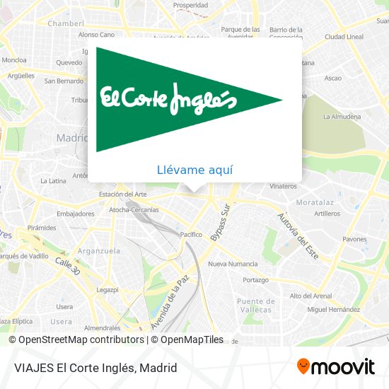 Mapa VIAJES El Corte Inglés