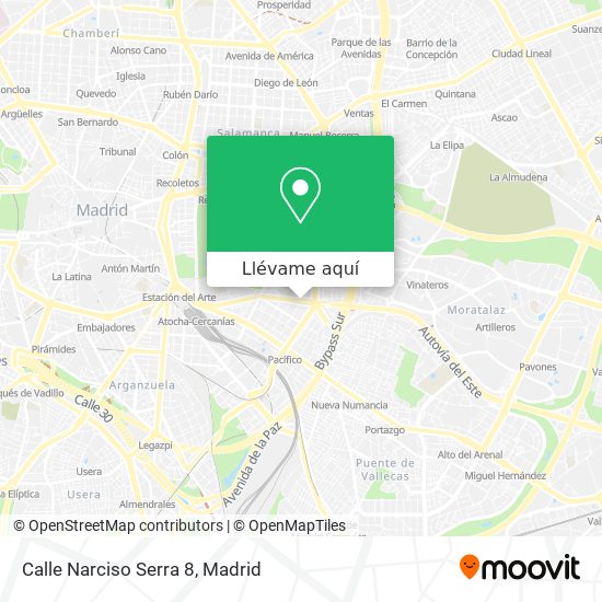 Mapa Calle Narciso Serra 8