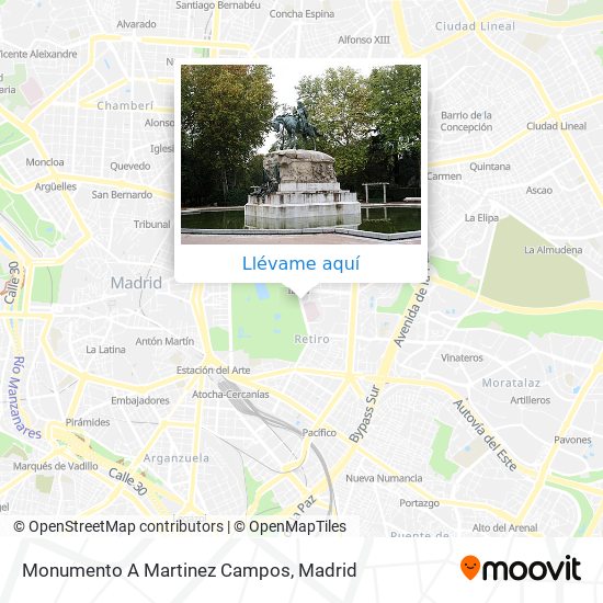 Mapa Monumento A Martinez Campos