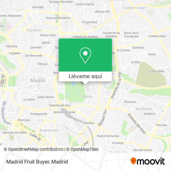 Mapa Madrid Fruit Buyer