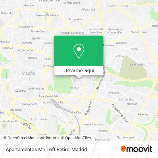 Mapa Apartamentos Mlr Loft Retiro