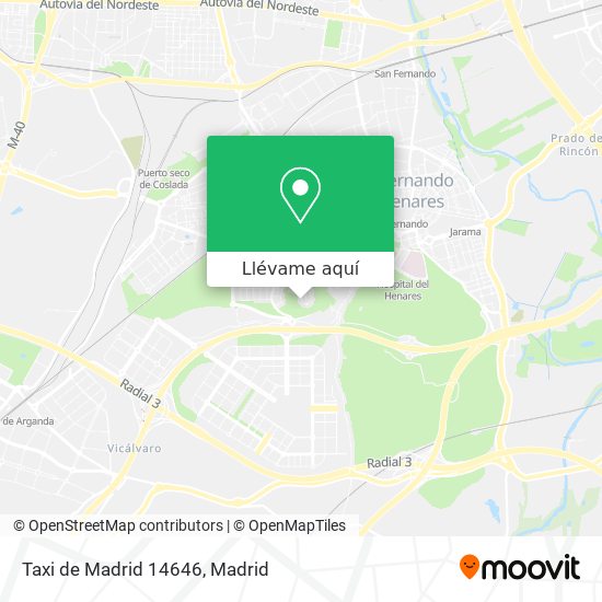 Mapa Taxi de Madrid 14646