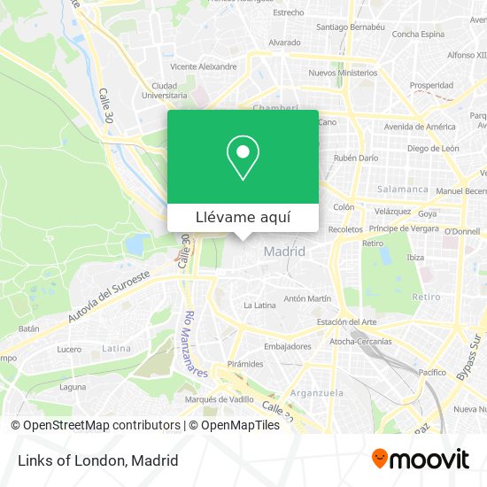 Mapa Links of London