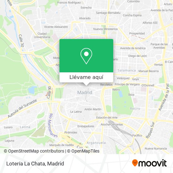 Mapa Lotería La Chata