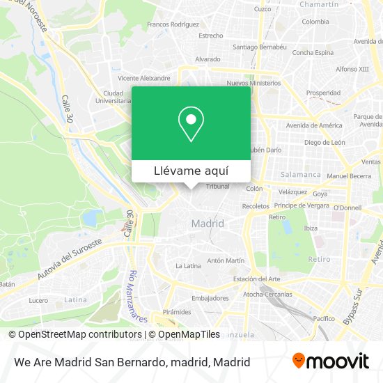 Mapa We Are Madrid San Bernardo, madrid