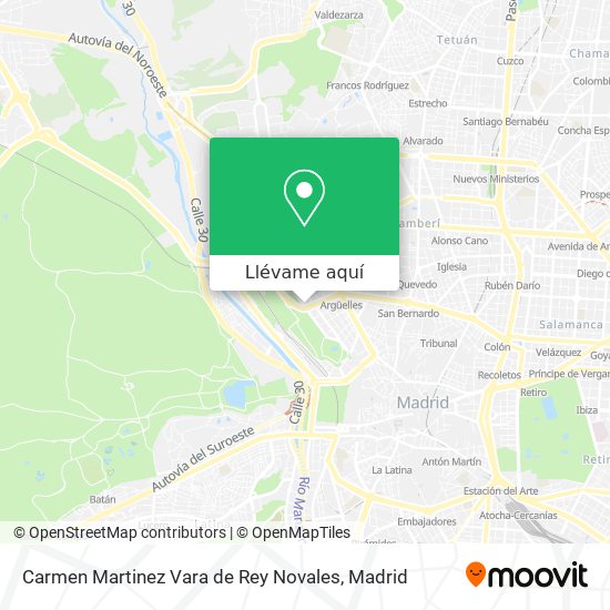 Mapa Carmen Martinez Vara de Rey Novales