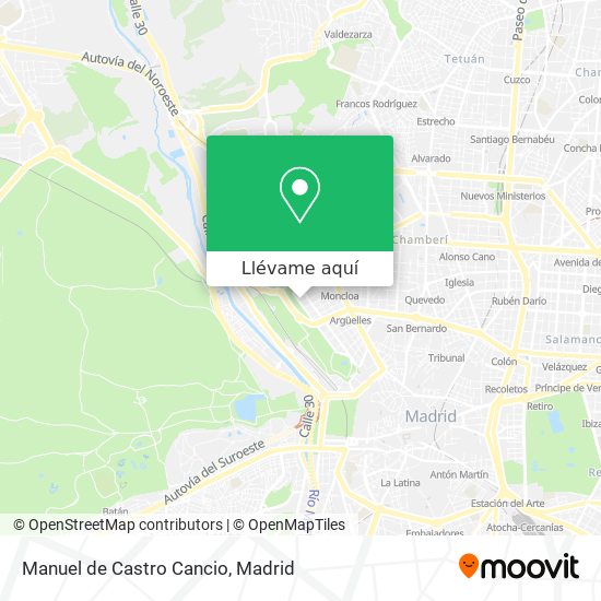 Mapa Manuel de Castro Cancio