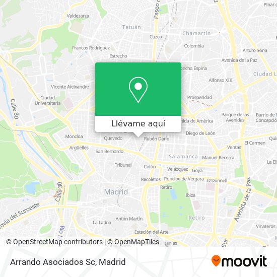 Mapa Arrando Asociados Sc