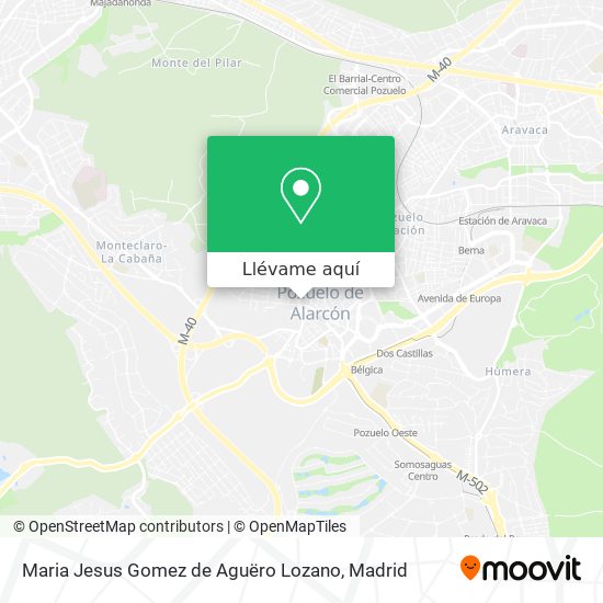 Mapa Maria Jesus Gomez de Aguëro Lozano