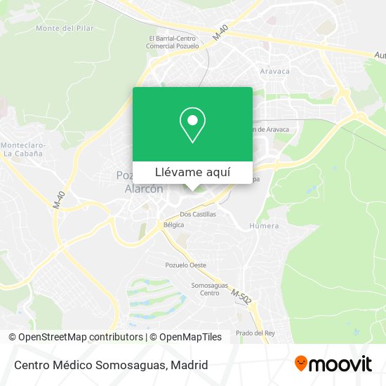 Mapa Centro Médico Somosaguas