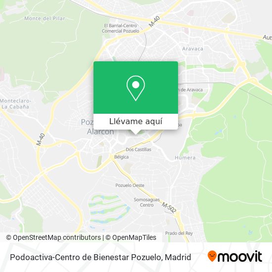 Mapa Podoactiva-Centro de Bienestar Pozuelo