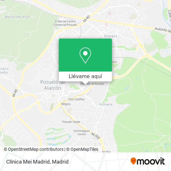 Mapa Clínica Mei Madrid