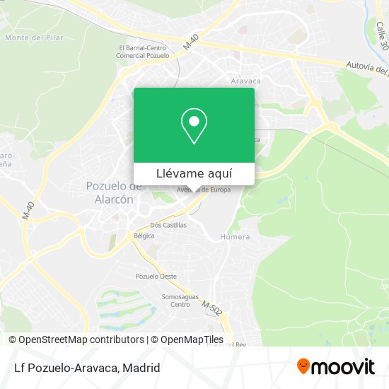 Mapa Lf Pozuelo-Aravaca